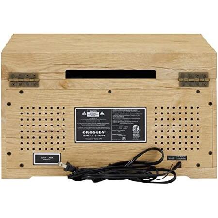 【最安値挑戦中】 Crosley CR7018A-NA Haydn 3-Speed Turntable with Bluetooth， AM/FM Radio， CD/Cassette Player， and Aux-in， Natural並行輸入品 【PET7275076156】(25500円)