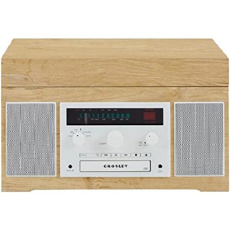 【最安値挑戦中】 Crosley CR7018A-NA Haydn 3-Speed Turntable with Bluetooth， AM/FM Radio， CD/Cassette Player， and Aux-in， Natural並行輸入品 【PET7275076156】(25500円)