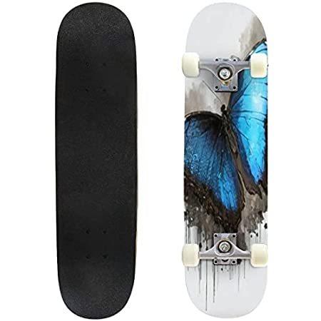 【GINGER掲載商品】 Black Blue Skateboards Q1VDJFGS68 Butterfly Do Maple of Painting Watercolor コンプリート