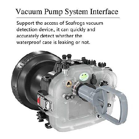 【新登場】 Seafrogs [40m/130フィート] 水中ハウジング防水スキューバダイビングケース Fujifilm X-T4 Fuji xt4用 ショートフラットポート(XC16-50mm/18-55mm) 漏れ検知セ 【M1403432173】(49192円)