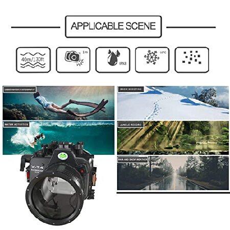 【新登場】 Seafrogs [40m/130フィート] 水中ハウジング防水スキューバダイビングケース Fujifilm X-T4 Fuji xt4用 ショートフラットポート(XC16-50mm/18-55mm) 漏れ検知セ 【M1403432173】(49192円)