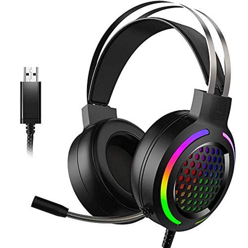 M12 ゲーミング ヘッドセット ヘッドホン 7 1ch ヘッドフォン ゲームヘッドセット マイク付き ゲーム用 ノイズキャンセリング Ps 激安 大特価