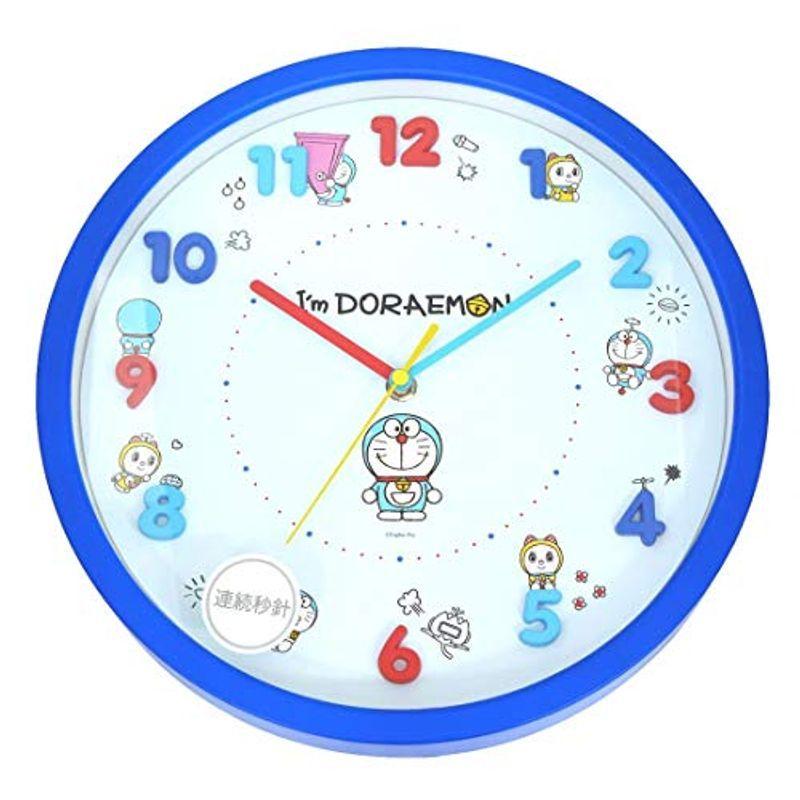 I M Doraemon 掛け時計 壁掛け時計 アイム 立体文字盤 ドラえもん 掛け時計 Doraemon アイコン