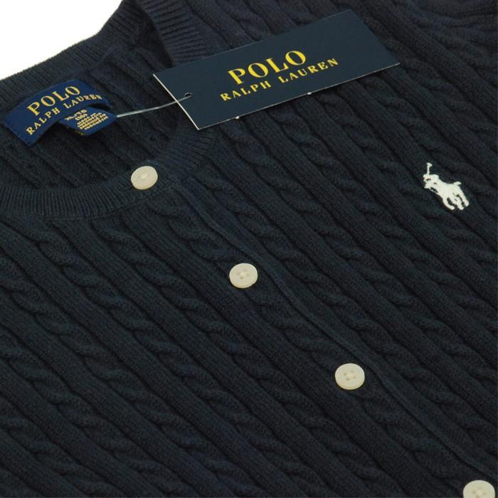 POLO RALPH LAUREN ラルフローレンガールズ コットンケーブルカーディガン 送料無料 #313543047