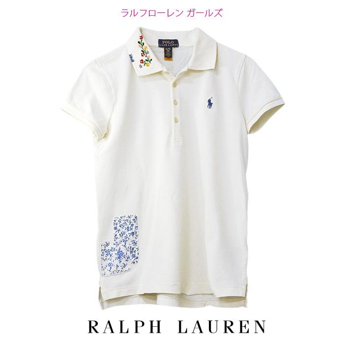 POLO RALPH LAUREN ラルフローレン ガールズ 鹿の子ポロシャツ POLO RALPH LAUREN ラルフローレン ガールズ 鹿の子ポロシャツ