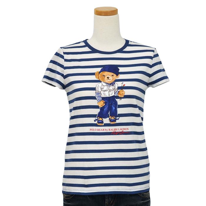 ラルフローレンガールズ RALPH LAUREN  POLO BEAR  ポロベアー 半袖Tシャツ キャップスリーブ  レディース 半T  #313891323｜cheap-tock｜03