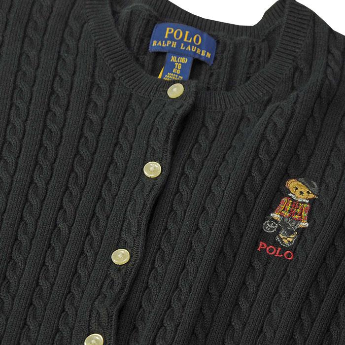 POLO RALPH LAUREN POLO BEAR ラルフローレンガールズ コットンケーブルカーディガン ポロベアー #313919829｜cheap-tock｜09