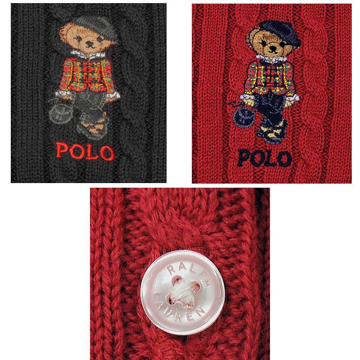 POLO RALPH LAUREN POLO BEAR ラルフローレンガールズ コットンケーブルカーディガン ポロベアー #313919829｜cheap-tock｜11