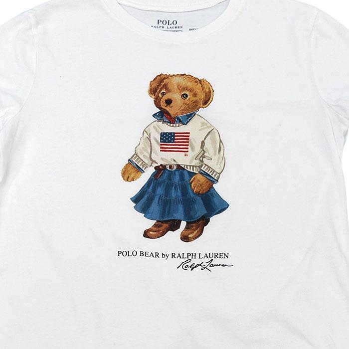 POLO RALPH LAUREN ポロ ラルフローレンガールズ  POLO BEAR  ポロベアー キャップスリーブ 半袖Tシャツ  クマ    #313a98403の画像