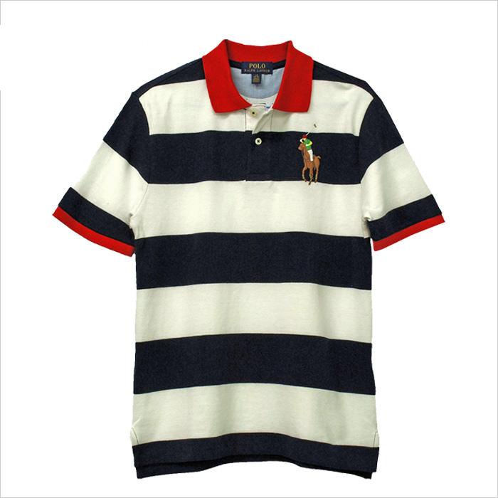 マ*グ様 ポロラルフローレン 半袖ブラック鹿の子ポロシャツMサイズビッグポニー刺 POLO RALPH LAUREN (ポロ ラルフローレン) 鹿の子 BIGポニー