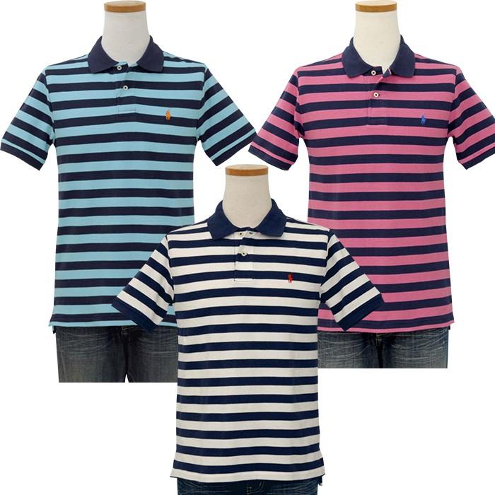 POLO  Ralph Lauren ポロ ラルフローレン ボーイズ ポロシャツ 半袖  ボーダー鹿の子  #323786338｜cheap-tock｜02