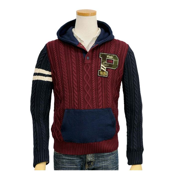 ラルフローレン　POLO フード付き　セーター　ニット POLO RALPH LAUREN（ポロ・ラルフローレン） セーター ニット ケーブル