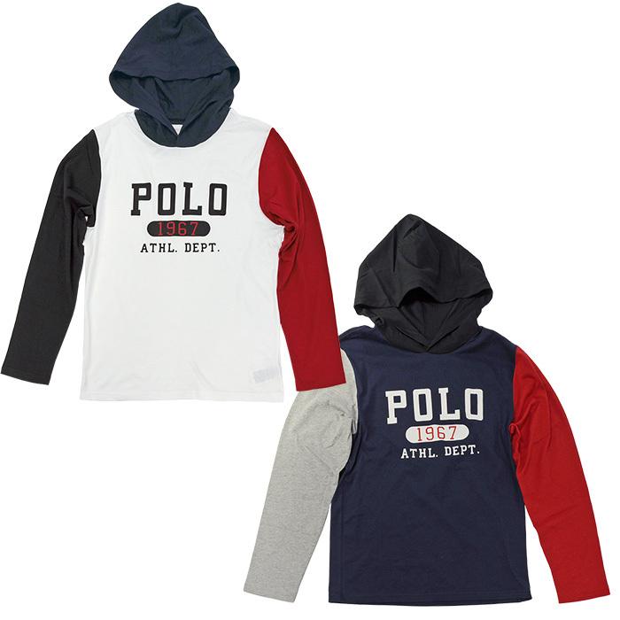 ラルフローレン Tシャツ パーカー POLO Ralph Lauren POLOロゴ ラルフローレン ボーイズ 長袖 Tパーカー #323853714｜cheap-tock｜04