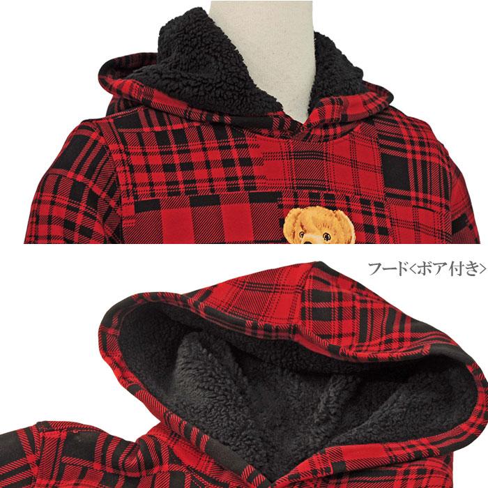 POLO Ralph Lauren ラルフローレン ボーイズ  ポロベアー ボアフード付き 裏起毛チェック柄パーカー polobear   #323920646｜cheap-tock｜05