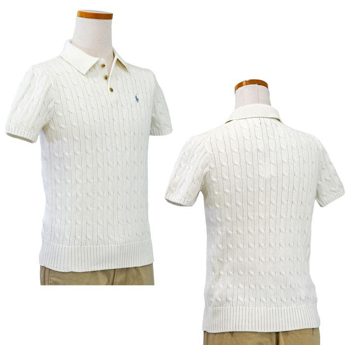 Polo Ralph Lauren ケーブル編みポロシャツ S ホワイト RALPH LAUREN｜ケーブルニット ポロシャツ | Rakuten Fashion(楽天