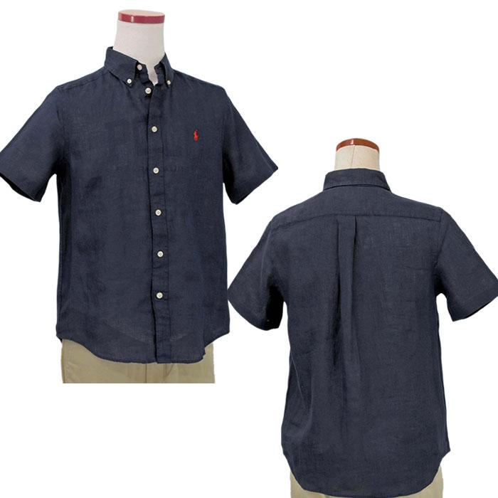 POLO RALPH LAUREN ボタンダウン麻半袖シャツ サイズLサイズ POLO RALPH LAUREN（ポロ・ラルフローレン） ラルフローレンボーイズ