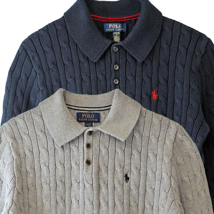 【Polo by Ralph Lauren】襟付きニットプルオーバーL POLO RALPH LAUREN - 【Polo by Ralph Lauren】襟付きニットプル
