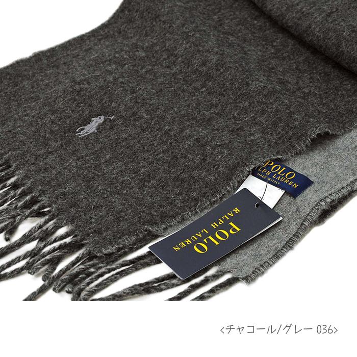 ラルフローレン マフラー イタリア製 クラシック リバーシブルマフラー