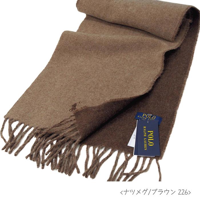 ラルフローレン マフラー イタリア製 クラシック リバーシブルマフラー