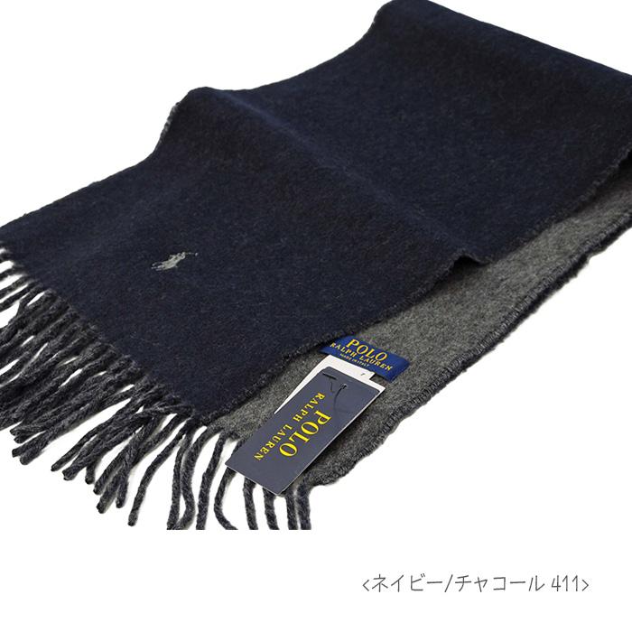 ラルフローレン マフラー イタリア製 クラシック リバーシブルマフラー