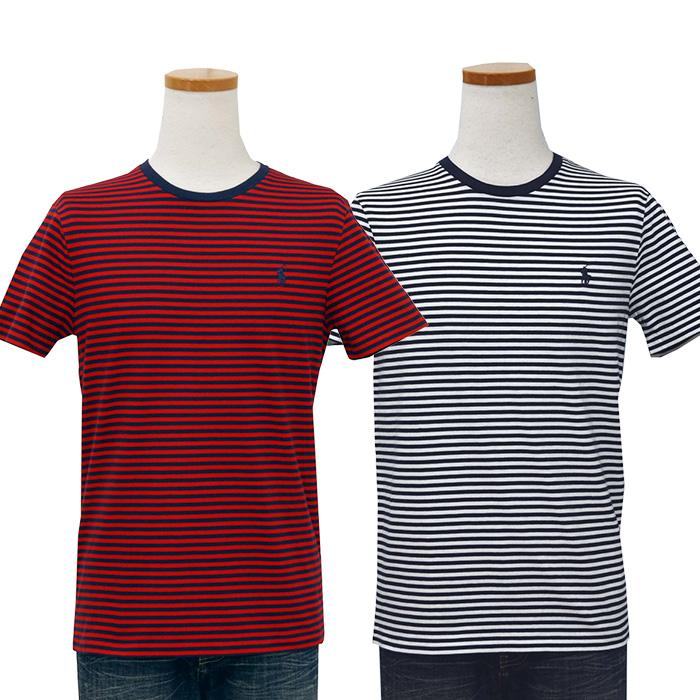 ラルフローレン Tシャツ  POLO Ralph Lauren ボーダー メンズ 半袖Tシャツ カスタムスリムフィット 春夏 #710671463｜cheap-tock｜02