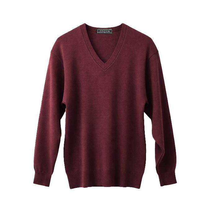 爆買 Vネックセーター ビジネス スクール 日本製 ウール混