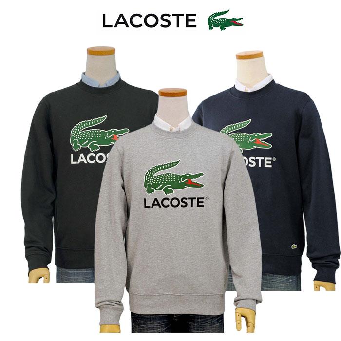 Lacoste ラコステ ビッグラコ プリント トレーナー メンズ XL