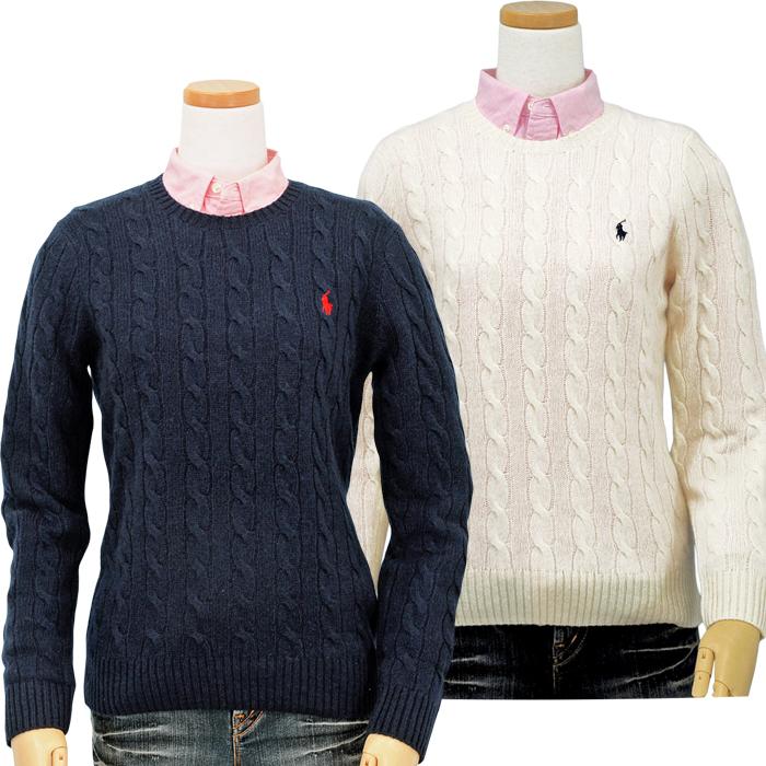 POLO RALPH LAUREN（ポロ・ラルフローレン） 爆買 カシミヤ混 ケーブル