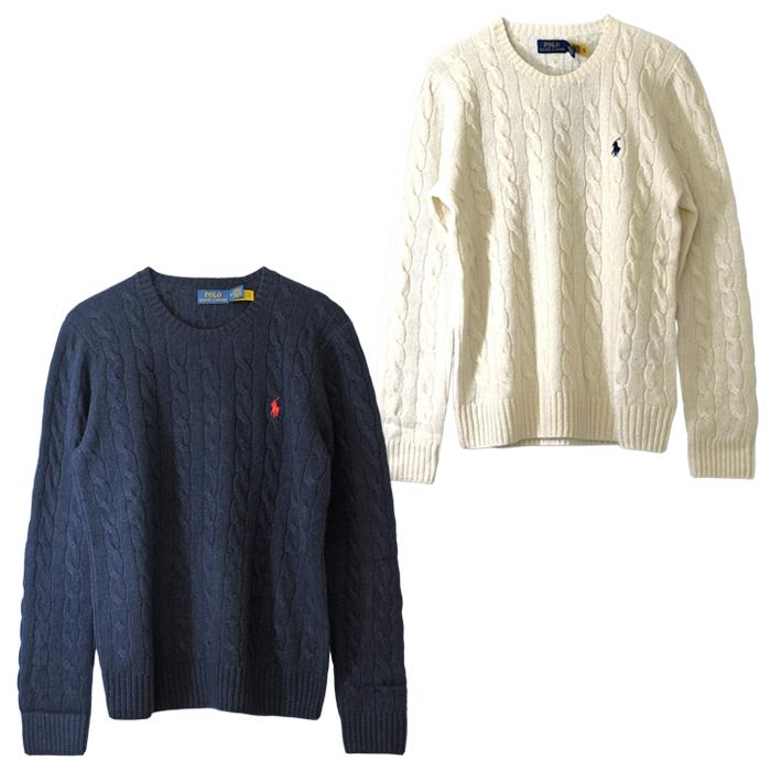 POLO RALPH LAUREN（ポロ・ラルフローレン） 爆買 カシミヤ混 ケーブル