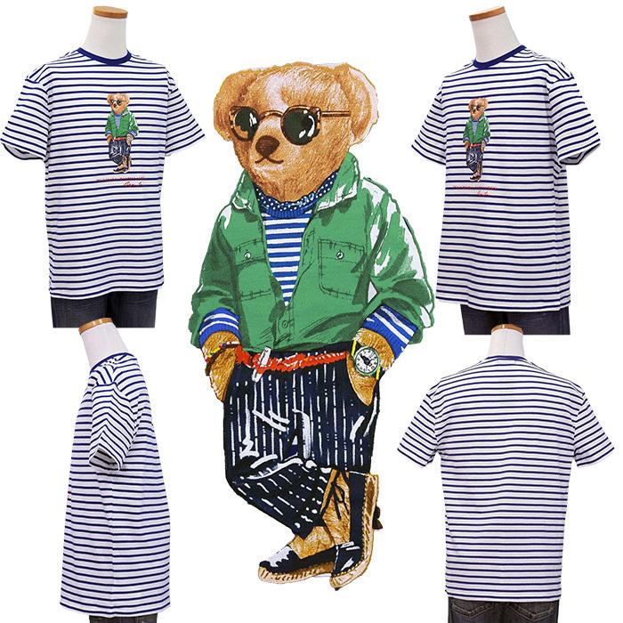 ラルフローレン Tシャツ ポロベアー POLO Ralph Lauren POLOBEAR ボーダー 半袖Tシャツ メンズ クルーネック 丸首  #710863101