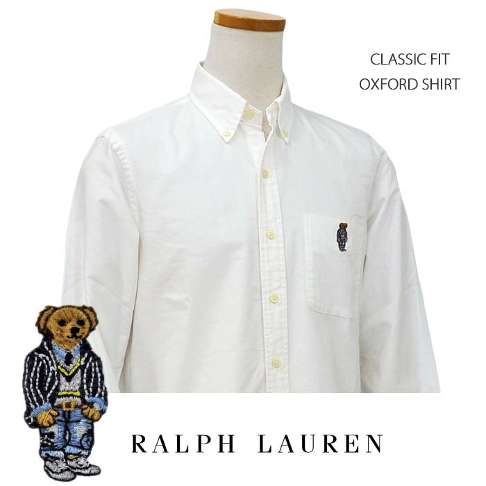 通販サイトです ラルフローレン POLO Ralph Lauren オックスフォードシャツ ポロベアー ポケット付 メンズシャツ POLO BEAR #710863989