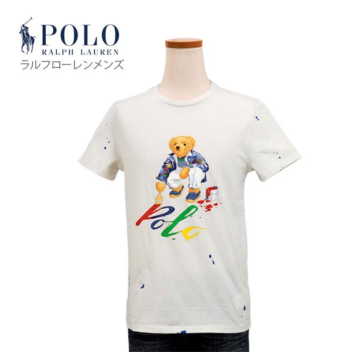 Polo Bear刺繍 ホワイト半袖Tシャツ POLO RALPH LAUREN（ポロ・ラルフローレン） ラルフローレンメンズ 父