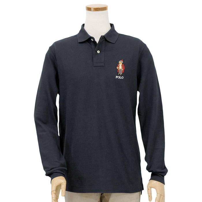 【新品】POLOラルフローレン鹿の子ポロシャツ長袖US:S黒ブラック POLO RALPH LAUREN（ポロ・ラルフローレン） ポロ ラルフローレン