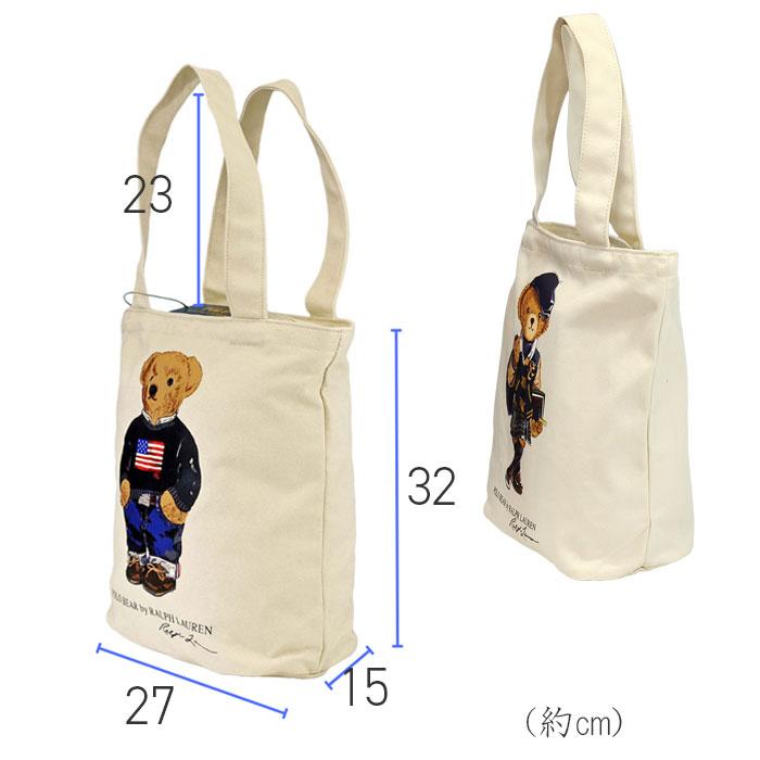 ポロ ラルフローレン トートバッグ POLO Ralph Lauren ポロベアー POLOBEAR レディース キャンバス 布 A4 軽量  #9ar021-w3yの画像