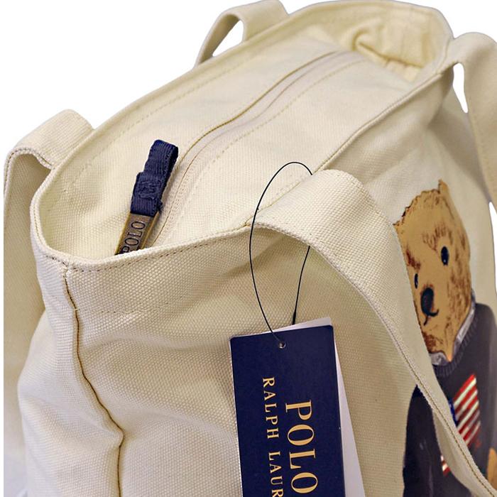 ポロ ラルフローレン トートバッグ POLO Ralph Lauren ポロベアー POLOBEAR レディース キャンバス 布 A4 軽量  #9ar021-w3yの画像