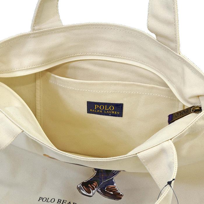ポロ ラルフローレン トートバッグ POLO Ralph Lauren ポロベアー POLOBEAR レディース キャンバス 布 A4 軽量  #9ar021-w3yの画像