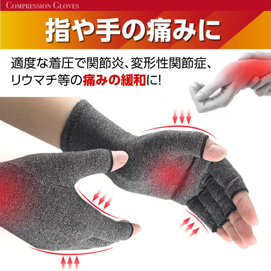 手袋 サポーター 着圧 指なし ゲーミング グローブ ハーフフィンガー 指 手のひら 手首 引き締め |  | 03