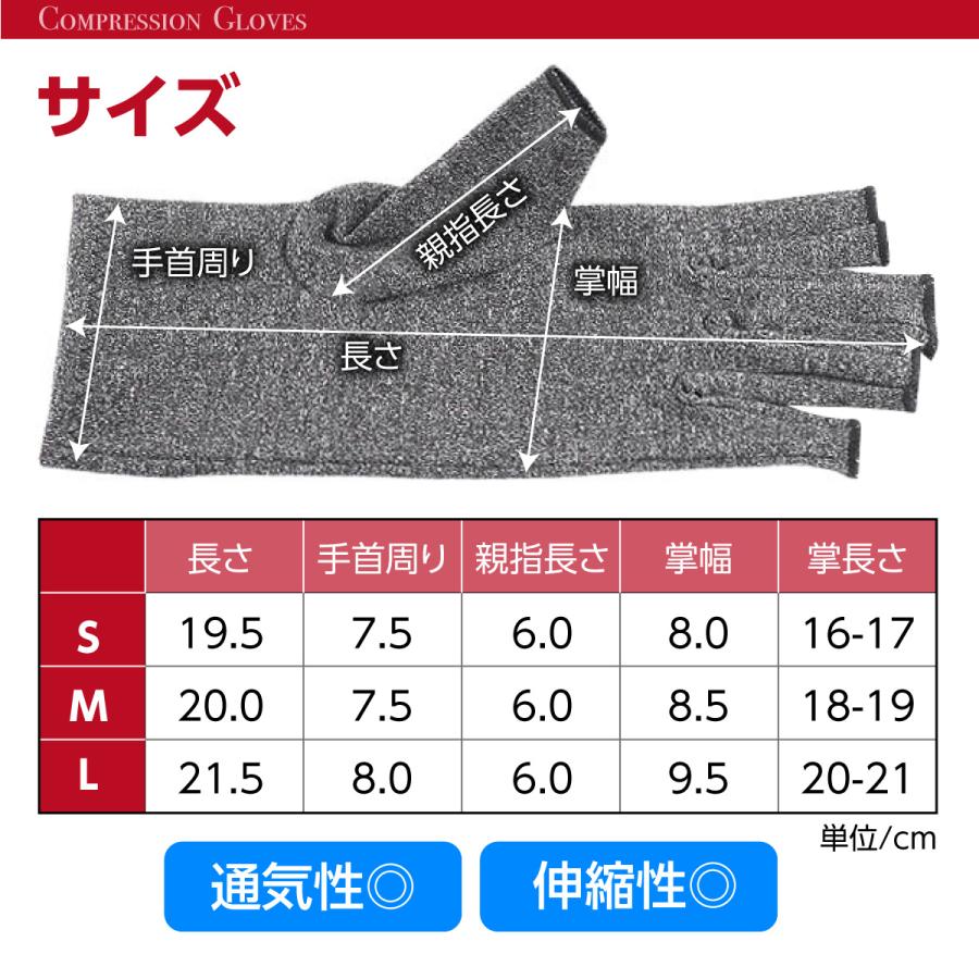 手袋 サポーター 着圧 指なし ゲーミング グローブ ハーフフィンガー 指 手のひら 手首 引き締め |  | 05