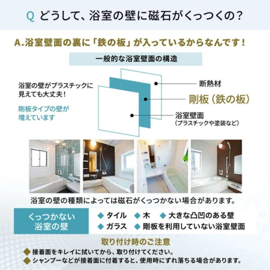 【大容量500ml】 PrimeCode シャンプーディスペンサー マグネット で簡単設置 壁掛け シャンプーボトル 横押しでズレにくい 3本セット |  | 14