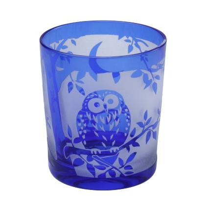 切子 グラス ふくろう 280ml かわいい タンブラー フクロウ ガラス