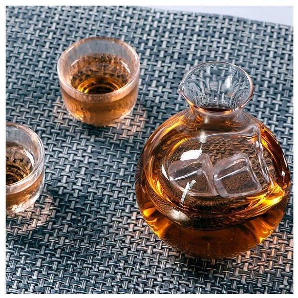 ガラス 徳利 冷酒徳利 氷ポケット 200cc 食洗機対応 冷酒カラフェ