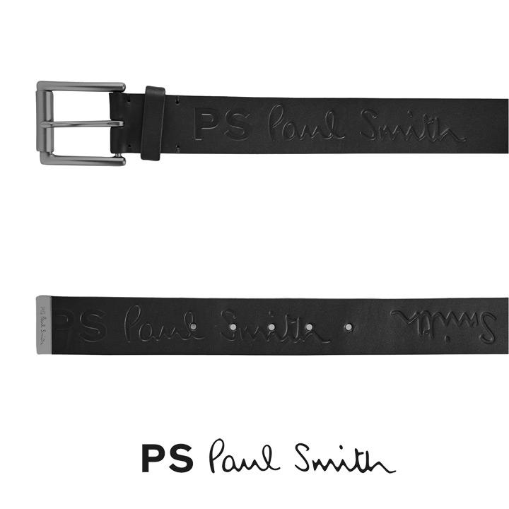 PS Paul Smith / ポールスミス エンボス加工ロゴ レザー ベルト