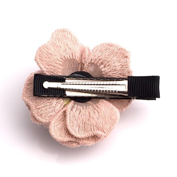 ふわふわフラワーのヘアクリップ 6color CH-131201-6 : 手芸材料 ふわふわフラワーのヘアクリップ 6color CH-131201-6 : 手芸材料
