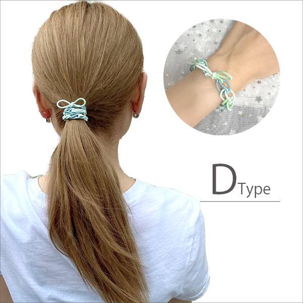 ヘアゴム ねじねじゴム カラフル パステル ブレスレット おしゃれ