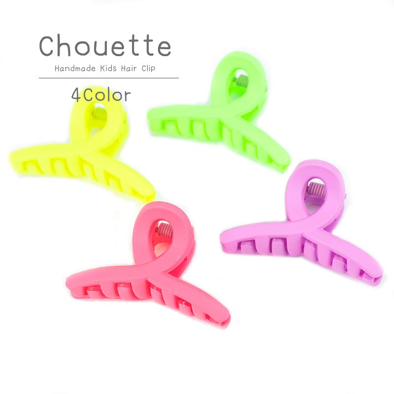 ヘアクリップ 女の子 バンスクリップ ネオン カラフル ミニサイズ