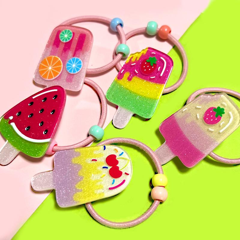 ヘアゴム アイスキャンディー スイーツ 2個セット おしゃれ 可愛い