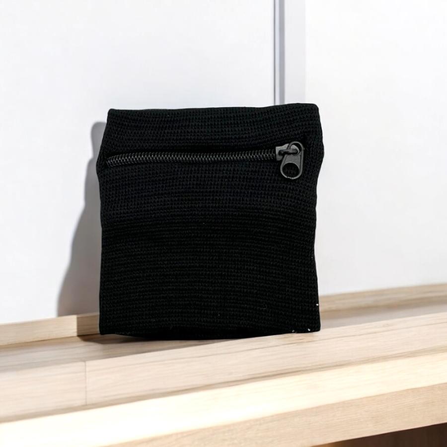 リストバンド コンパクト コインケース 小銭入れ 持ち運び ファスナー付き ブラック ミニポーチ 約8.5×8cm 多機能 小物入れ 携帯便利  h-1631 : 手芸材料ヘアアクセのCHOUETTE - 通販 - Yahoo!ショッピング