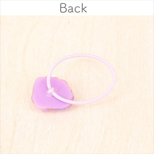 キラキラ星入りシェルのヘアゴム 2個 ヘアアクセサリー キッズ 子供