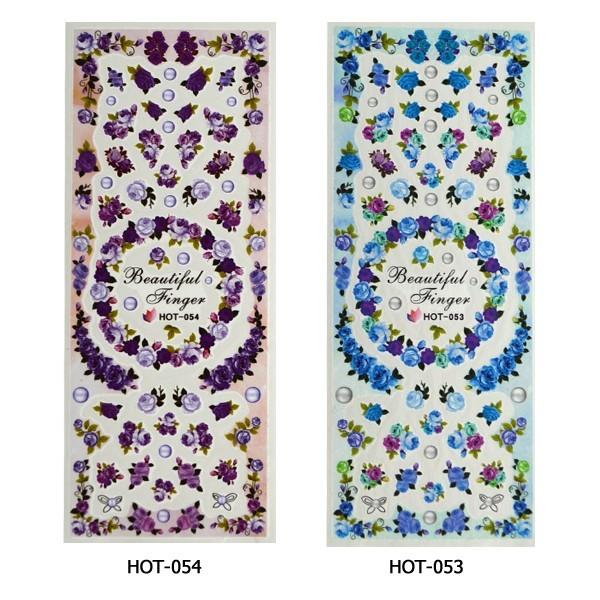 在庫処分 ジェルネイルに最適 ウォーターネイルシール アニマル・幾何