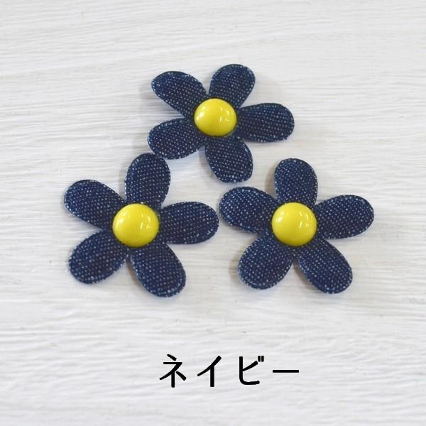 確認用 お花のヘアゴム デニム調 ベビー キッズ 子ども ハンドメイド
